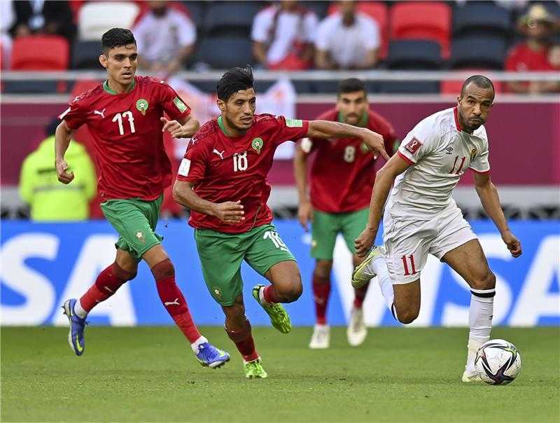 المغرب يصدم الأردن برباعية قاسية في كأس العرب