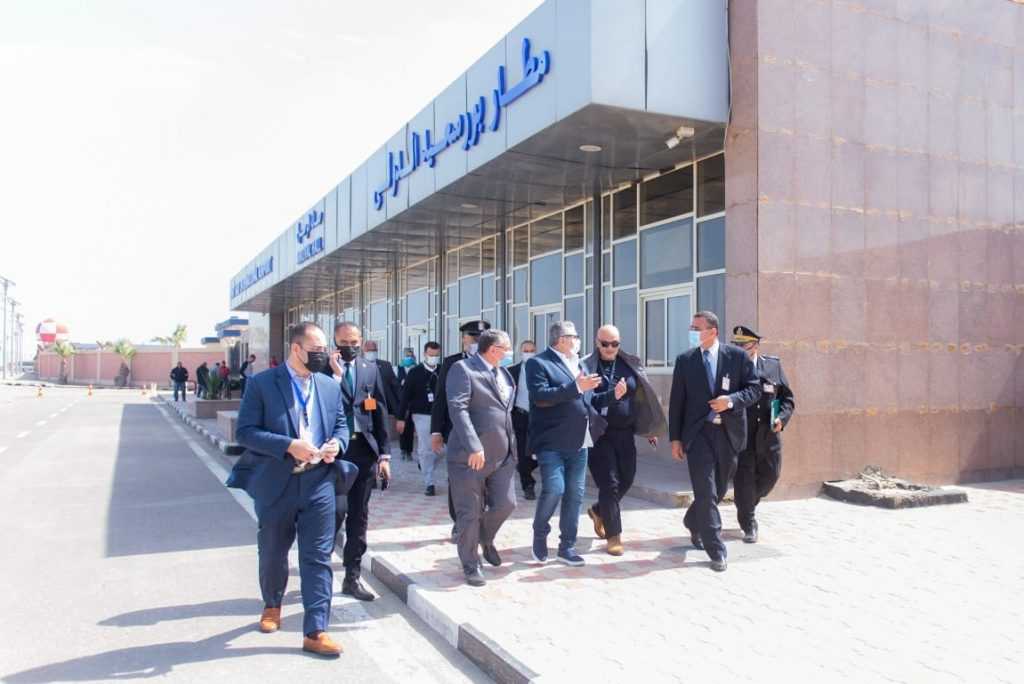 اللجنة العليا للتفتيش الأمني والبيئي تتفقد مطار بورسعيد