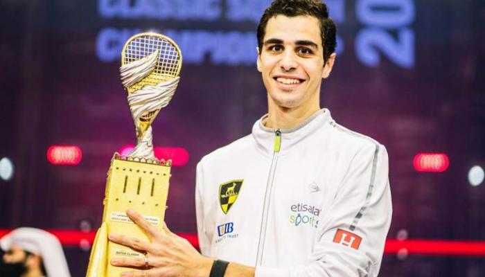 علي فرج يتأهل إلى نصف نهائي بطولة مصر المفتوحة للإسكواش