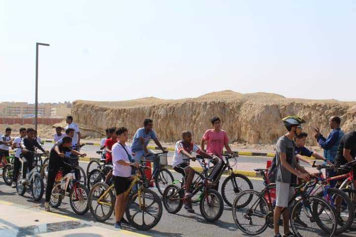ماراثون دراجات بالغردقة إحتفالاً بـ 50 عاماً على العلاقات المصرية الإماراتية