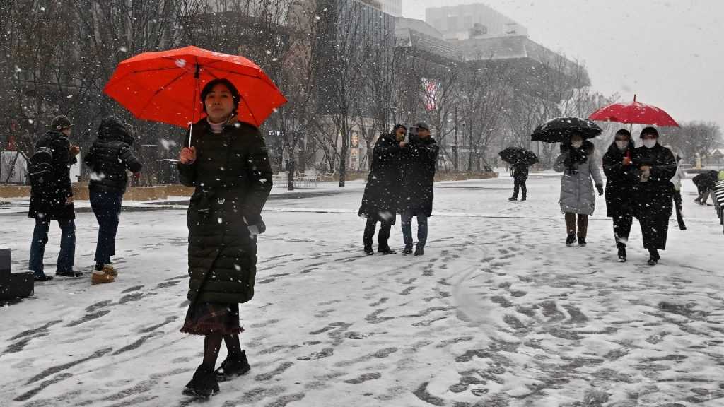 الثلوج تتسبب بإلغاء 95 رحلة لمطار جيجو بكوريا الجنوبية