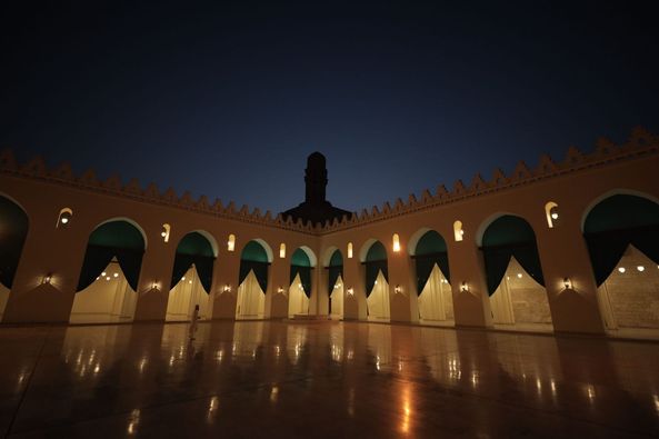 3 وزراء يفتتحون مسجد الحاكم بأمر الله بعد ترميمه