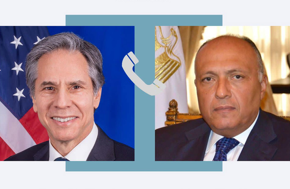 وزيرا خارجية مصر وأمريكا يؤكدان متانة العلاقات الثنائية